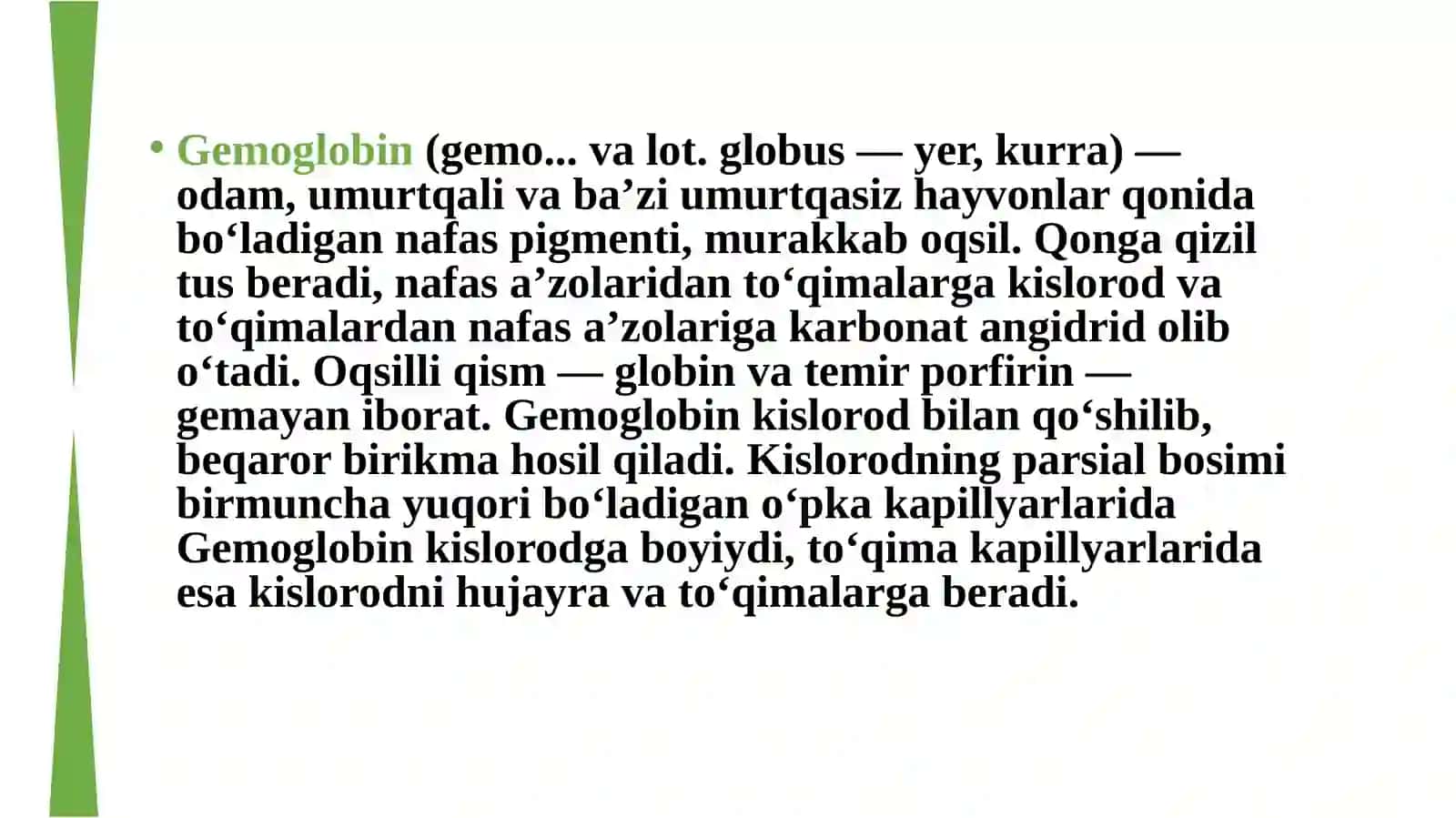 Gemoglobin va uning turlari, Leykotsitlar,tibbiyotdagi ahamiyati 3