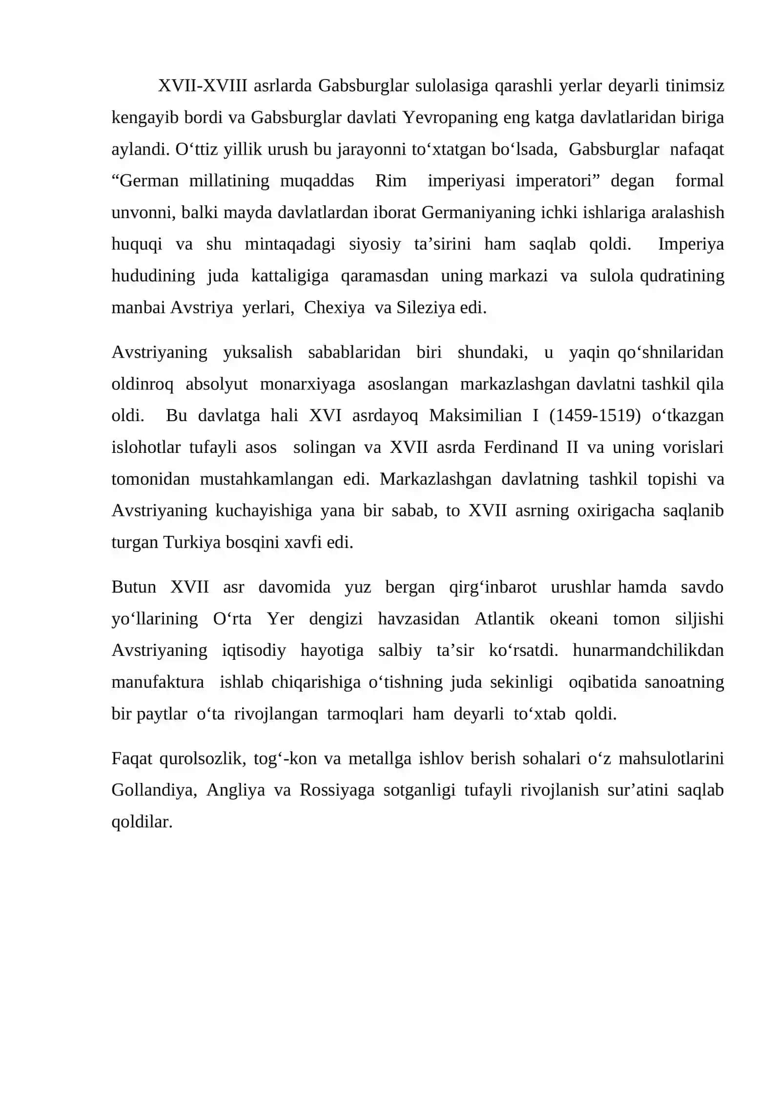 XVIII АSR OXIRIDAN  ХIХ АСР 60-YILLARIDA AVSTRIYA IMPERIYASI 3