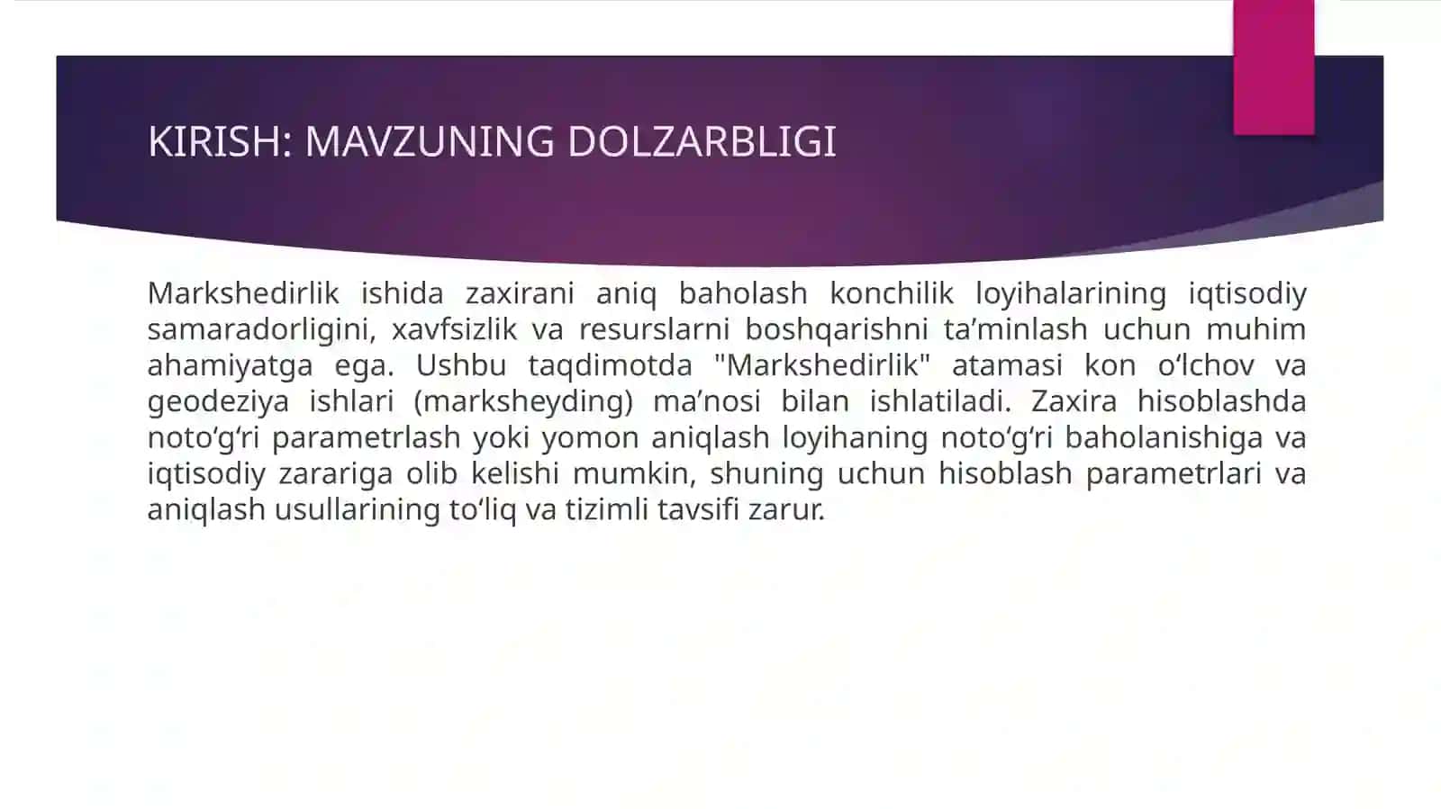 Markshedirlik ishi 3