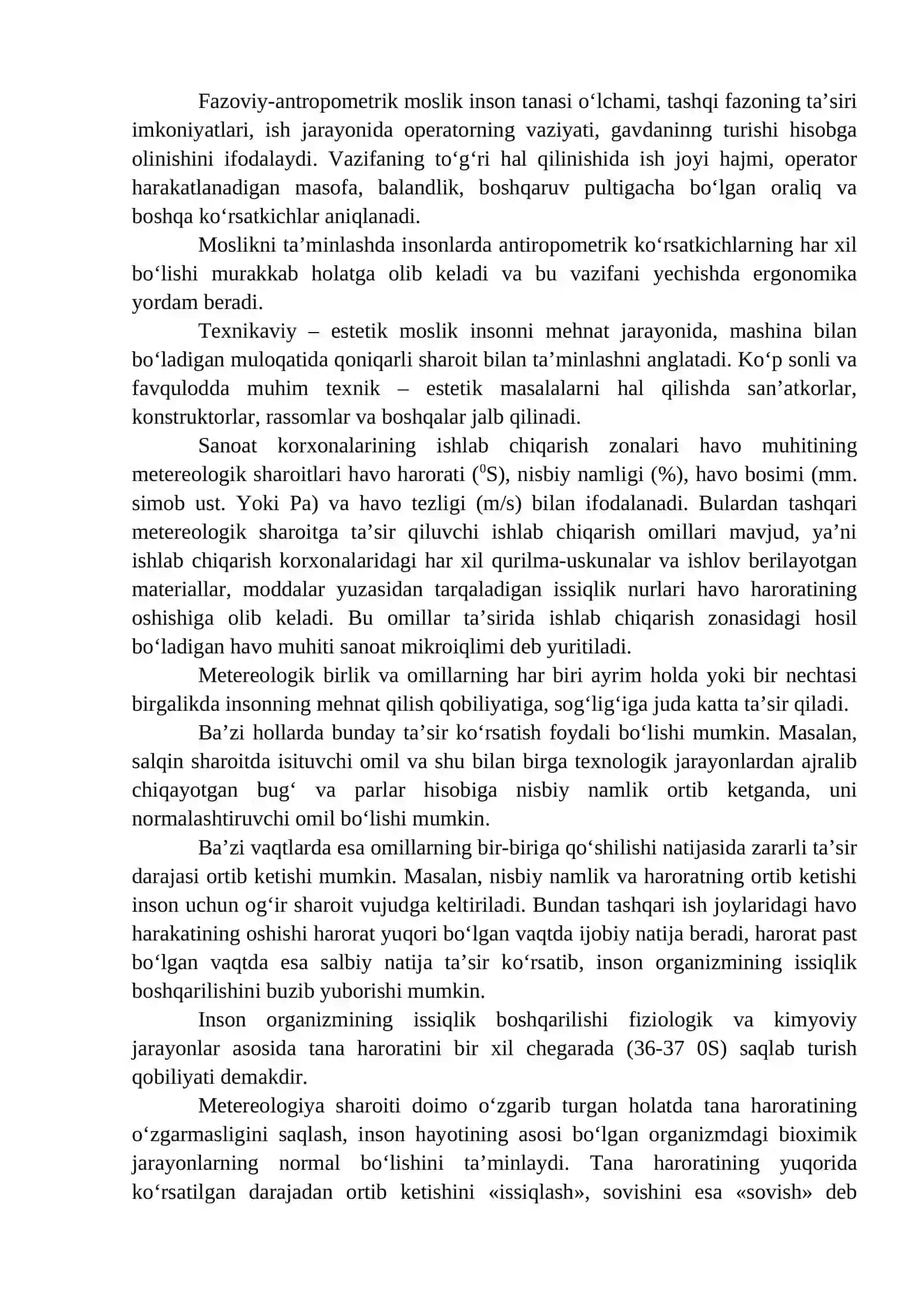 Ergonomika asoslari va uni inson mehnat faoliyatida ishtroki 3