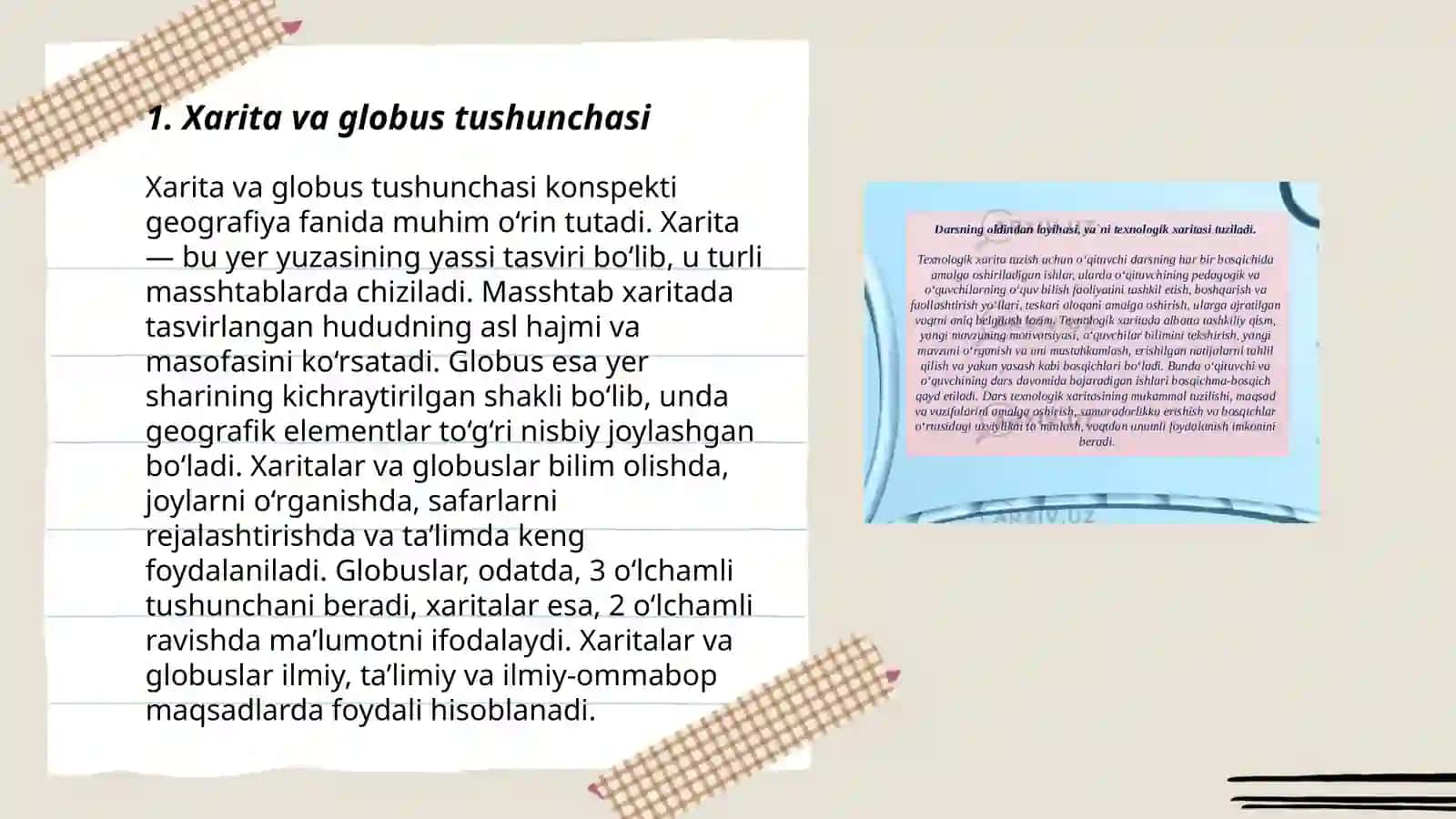 Plan va Xarita bilan Ishlash 3