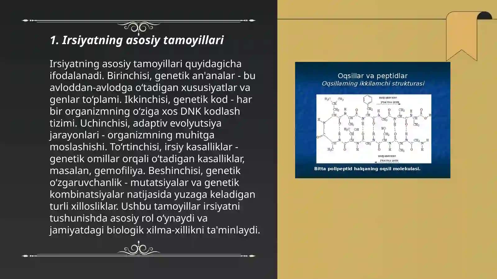 Irsiyatning sitologik va molekulyar ahamiyati 3