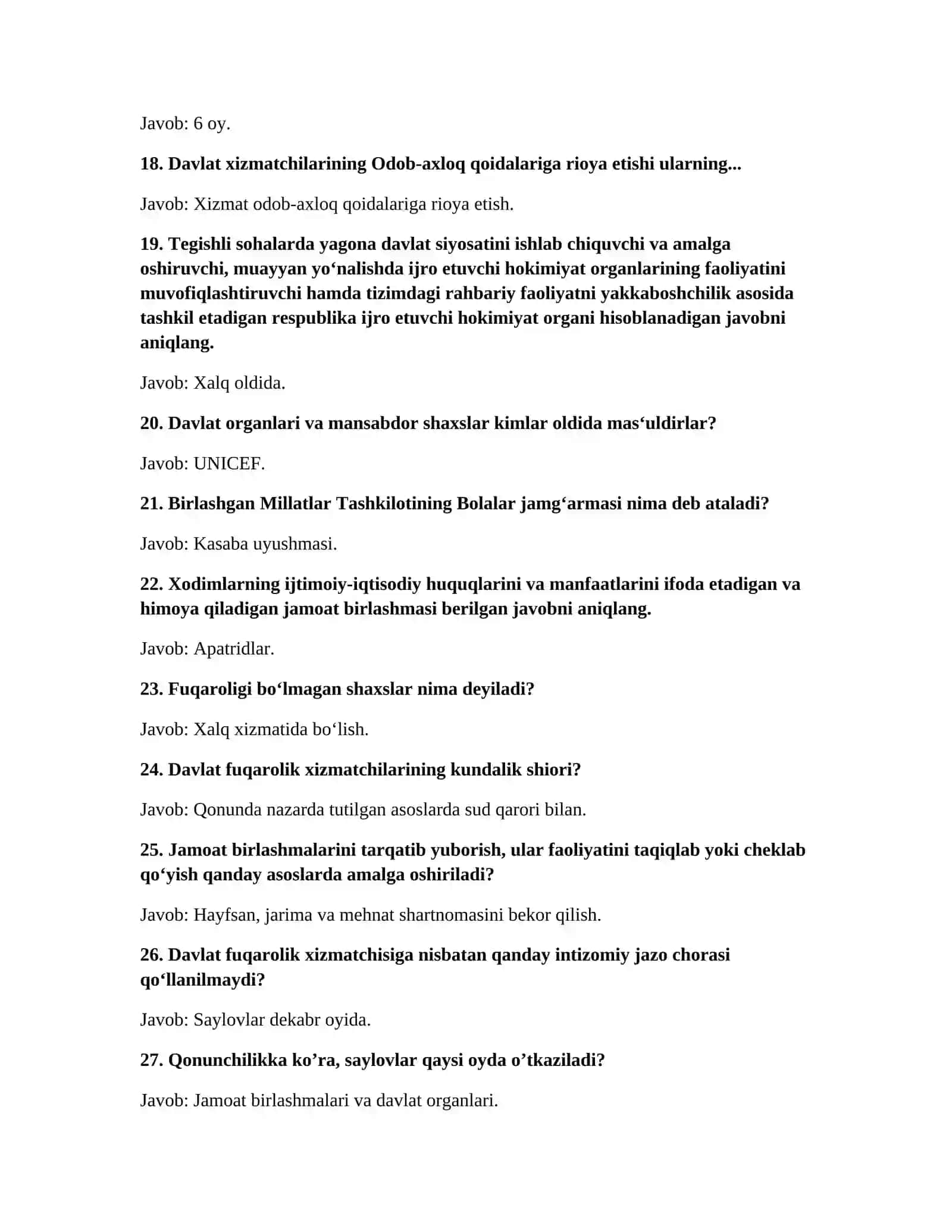 “ARGOS uchun 100 ta savol va javob — Word format” 3