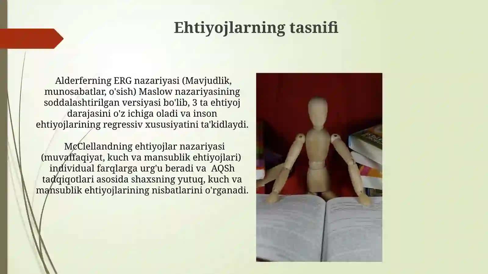 Inson ehtiyojlari tizimini o'rganish 3