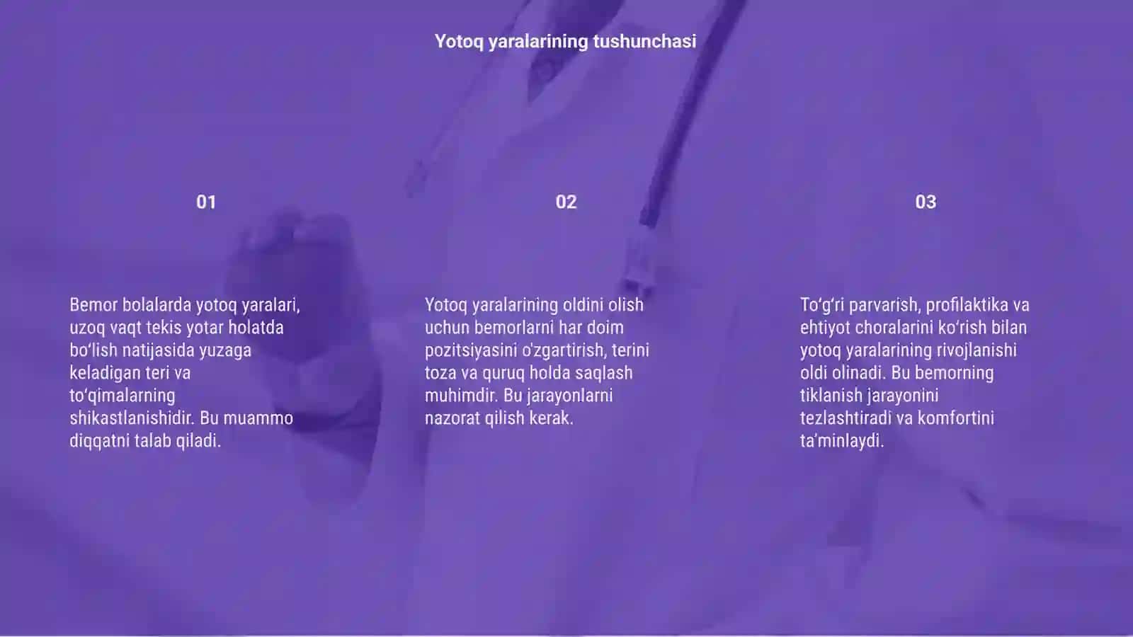 Yotoq yaralarni oldini olish 3