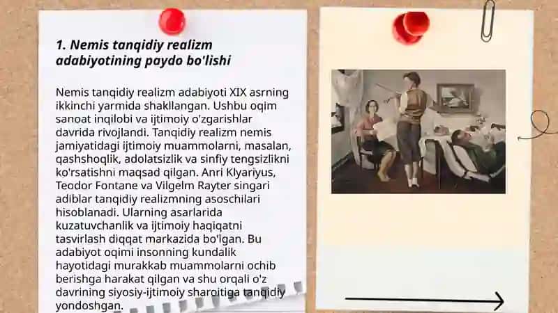Nemis tanqidiy realizm adabiyoti 3