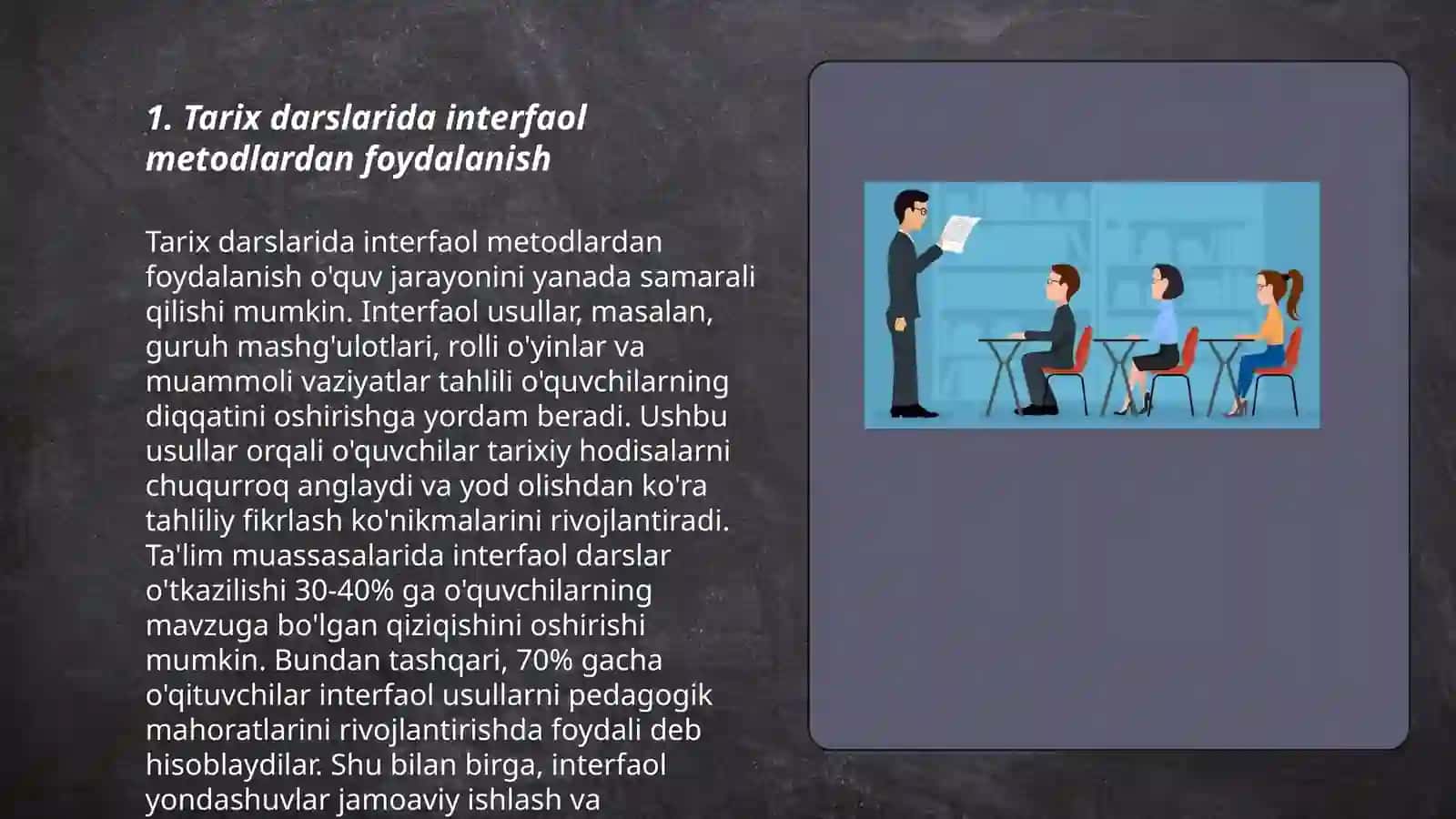 Tarix darslarida pedagogik texnologiyalardan foydalanish 3