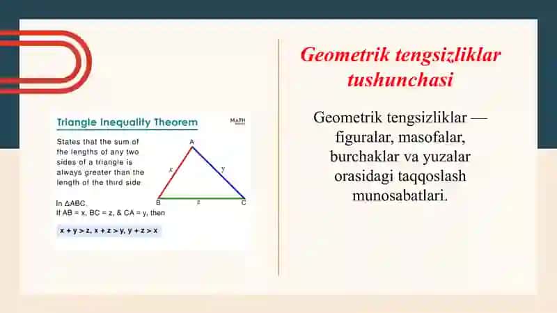 Geometrik tengsizliklar 3