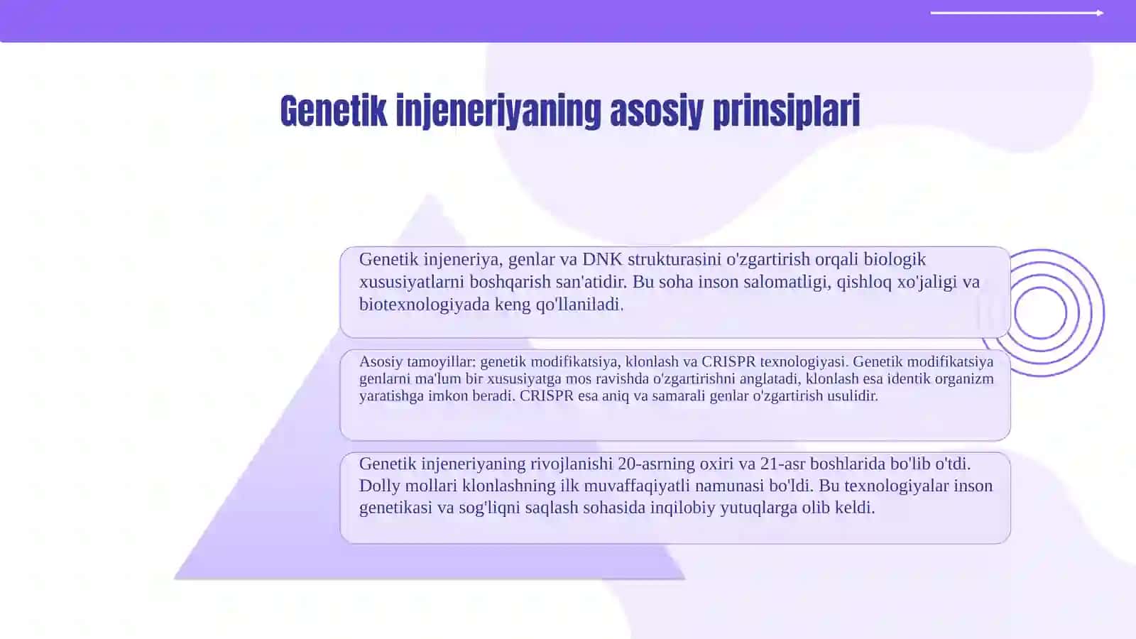 Genetik injeneriya yutuqlari va ularning evolutsion mohiyati 3