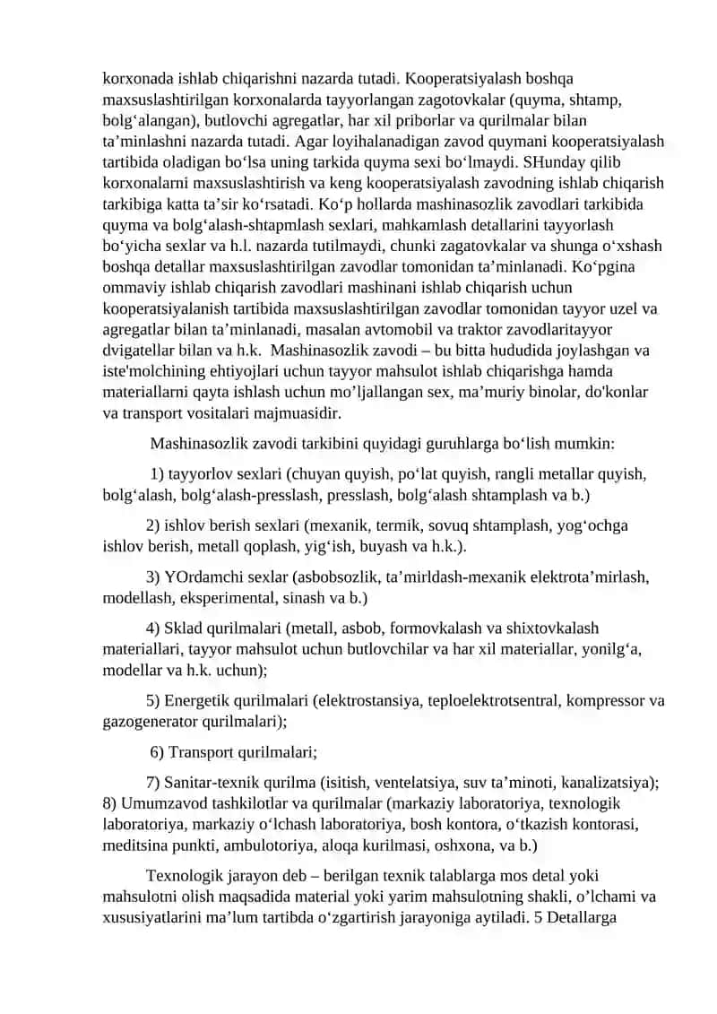 Avtomobil va traktor ishlab chiqarish va texnologik jarayonlari 3