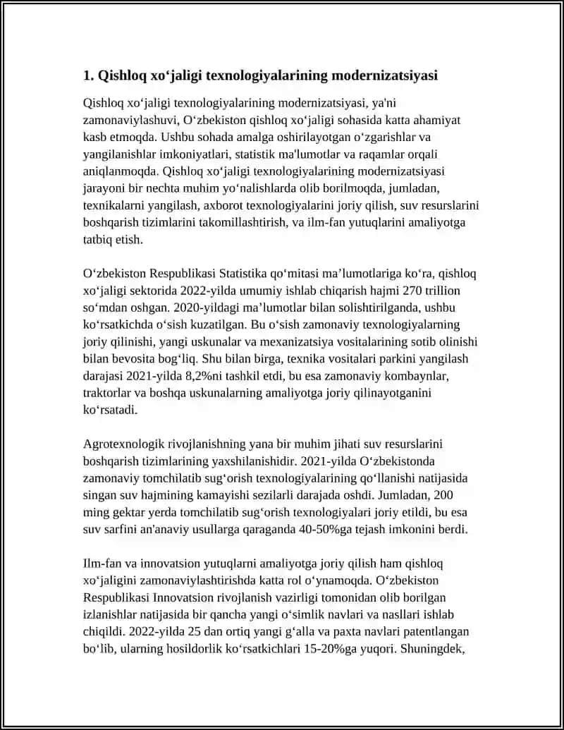 MUSTAQILLIK YILLARIDA QISHLOQ XOJALIGI VA SANOAT SOHASIDAGI OʻZGARISHLAR 3