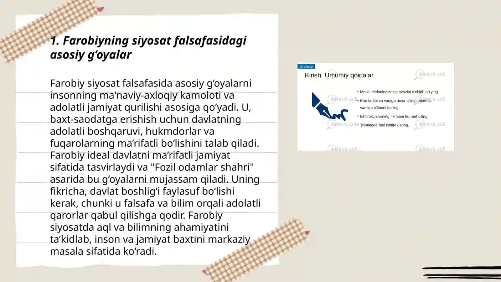 Abu Nasr Farobiy va G’azzoliyning falsafa ilmiga oid qarashlarini qiyosiy tahlil etish 3