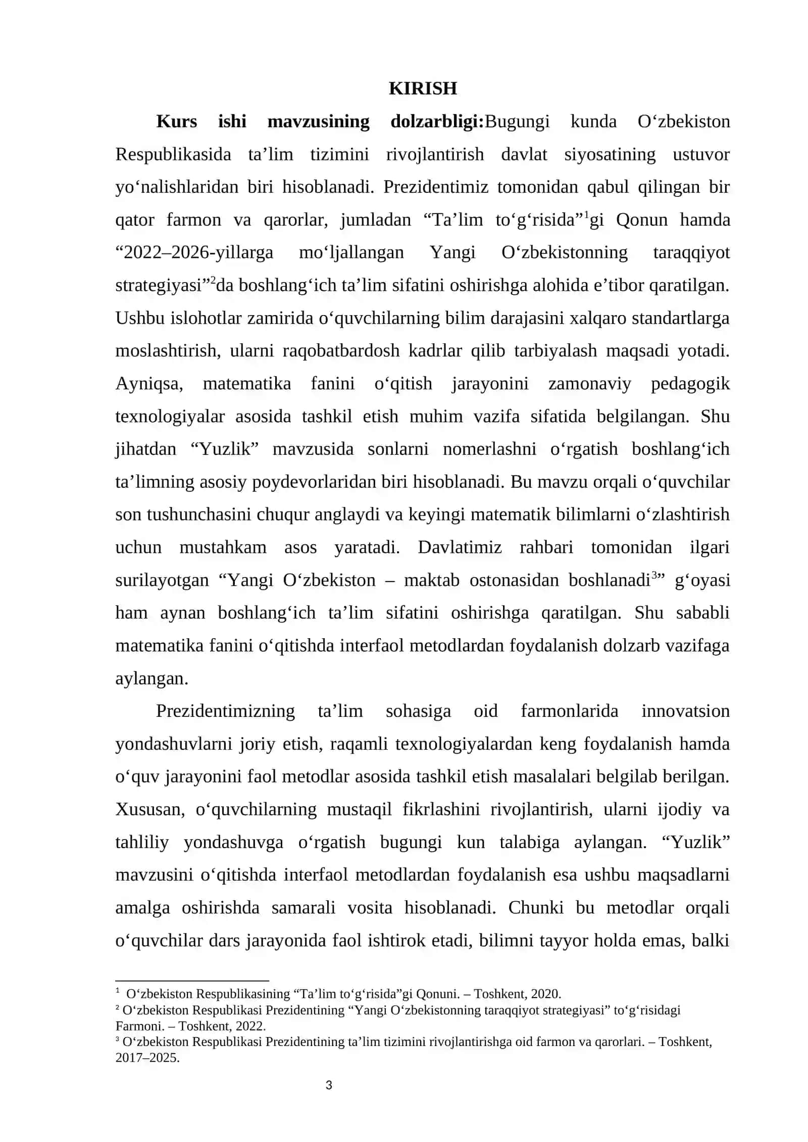 “Yuzlik” mavzusida sonlarni nomerlashga o‘rgatishda interfaol metodlardan foydalanish 3