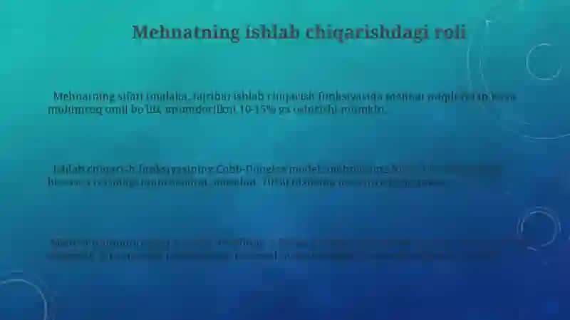 Makroiqtisodiy indikatorlarni ishlab chiqarish funktsiyalari yordamida tadqiq qilish 3