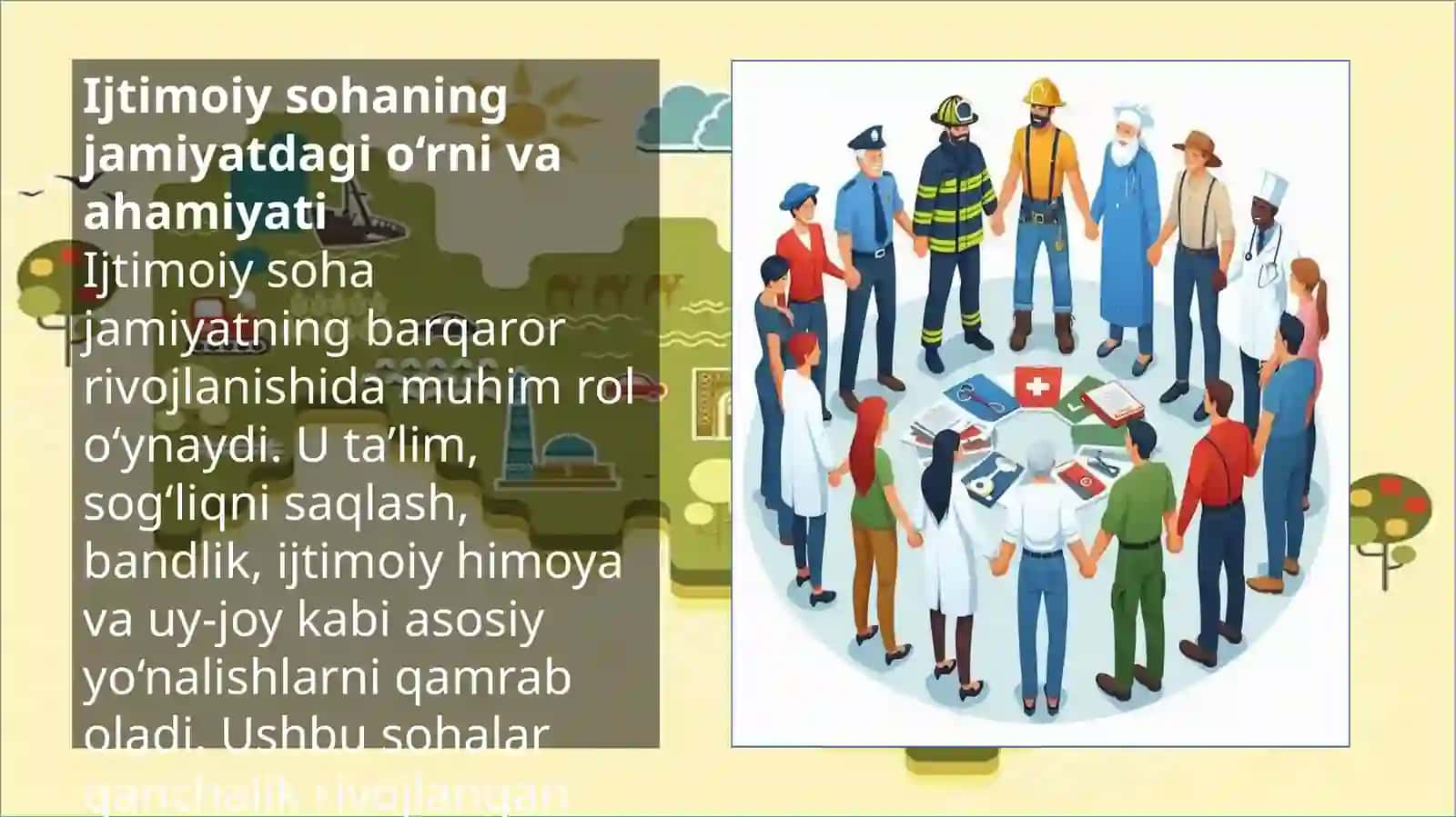 “O’zbekistonda ijtimoiy sohada amalga oshirilayotgan o’zgarishlar mazmun va mohiyati.” 3
