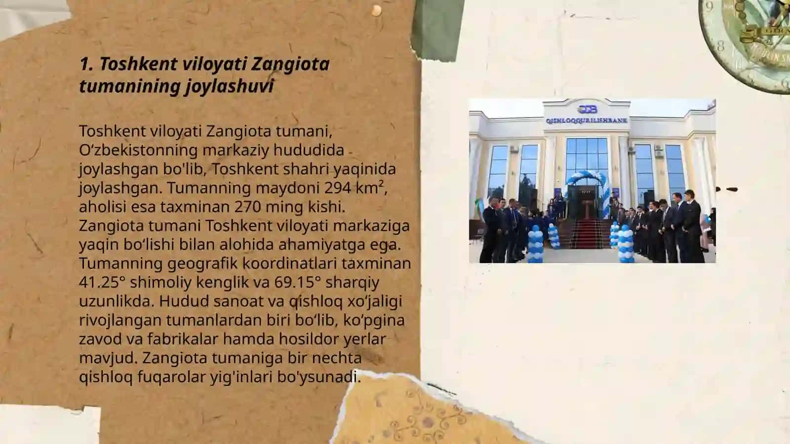 Zangiota tumani haqida ma'lumot 3