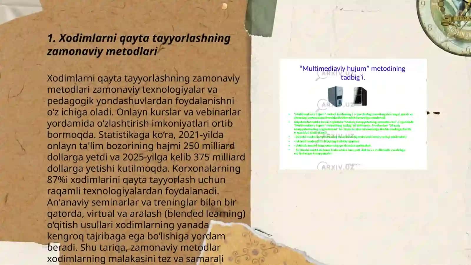 Xodimlarni qayta tayyorlash va uning zarurati, kadrlarni ishga yo'naltiruvchi uslublar 3