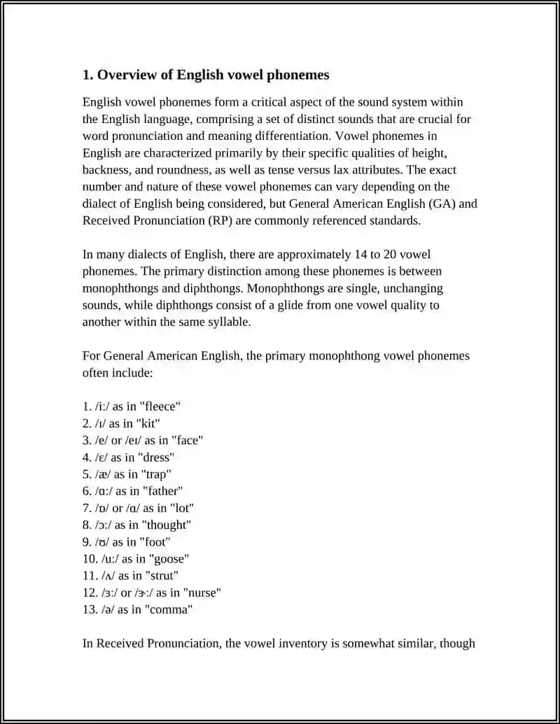 THE SYSTEM OF ENGLISH VOWELS 3