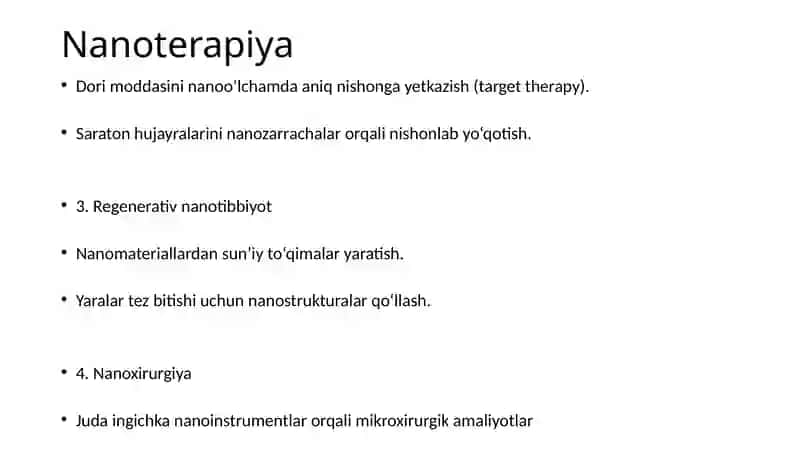 Nanotibbiyot va nanoetika 3