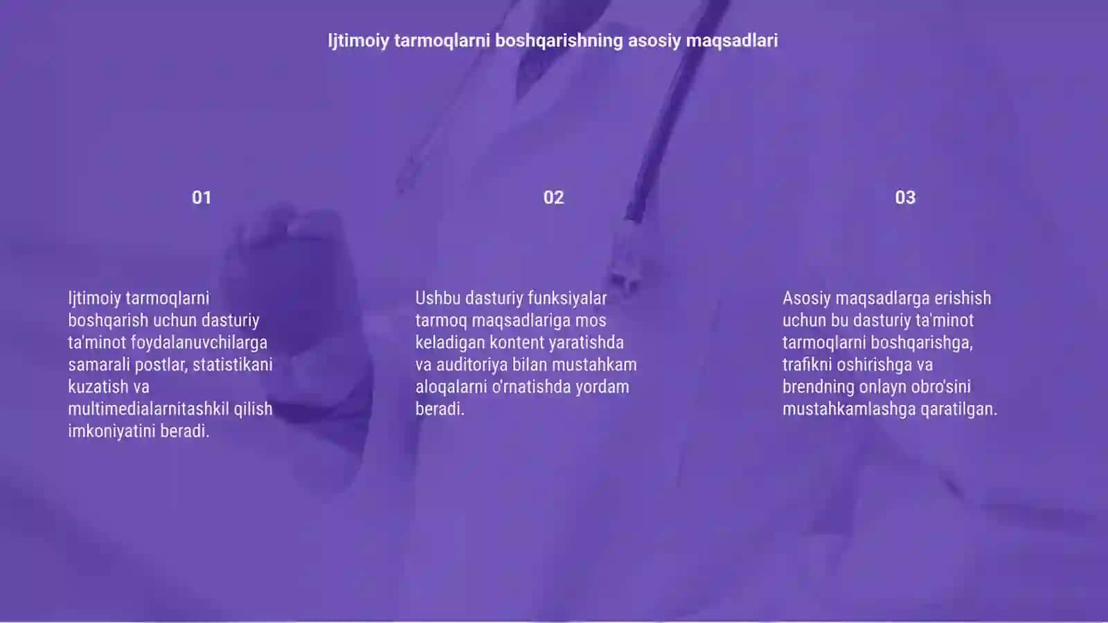 Ijtimoiy tarmoqlarni boshqarish uchun dasturiy ta'minot 3