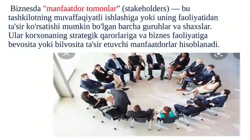 Biznesda Manfaatdor Tomonlar 3