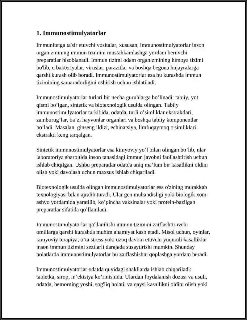 IMMUNITETGA TA'SIR ETUVCHI VOSITALAR 3