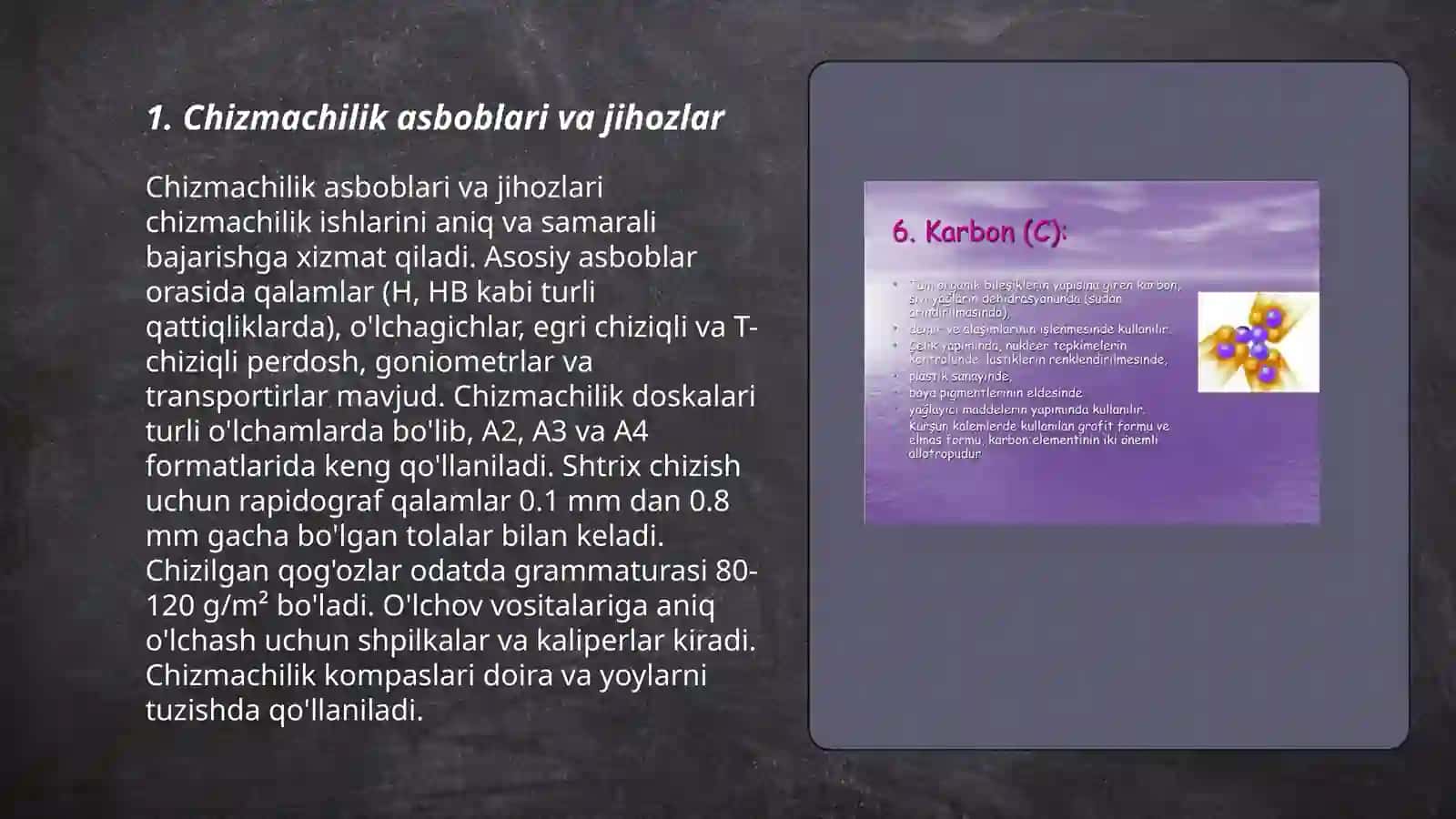 Berilgan malumotlarga asoslangan geometirik chizmalarning konsturikciyasi 3