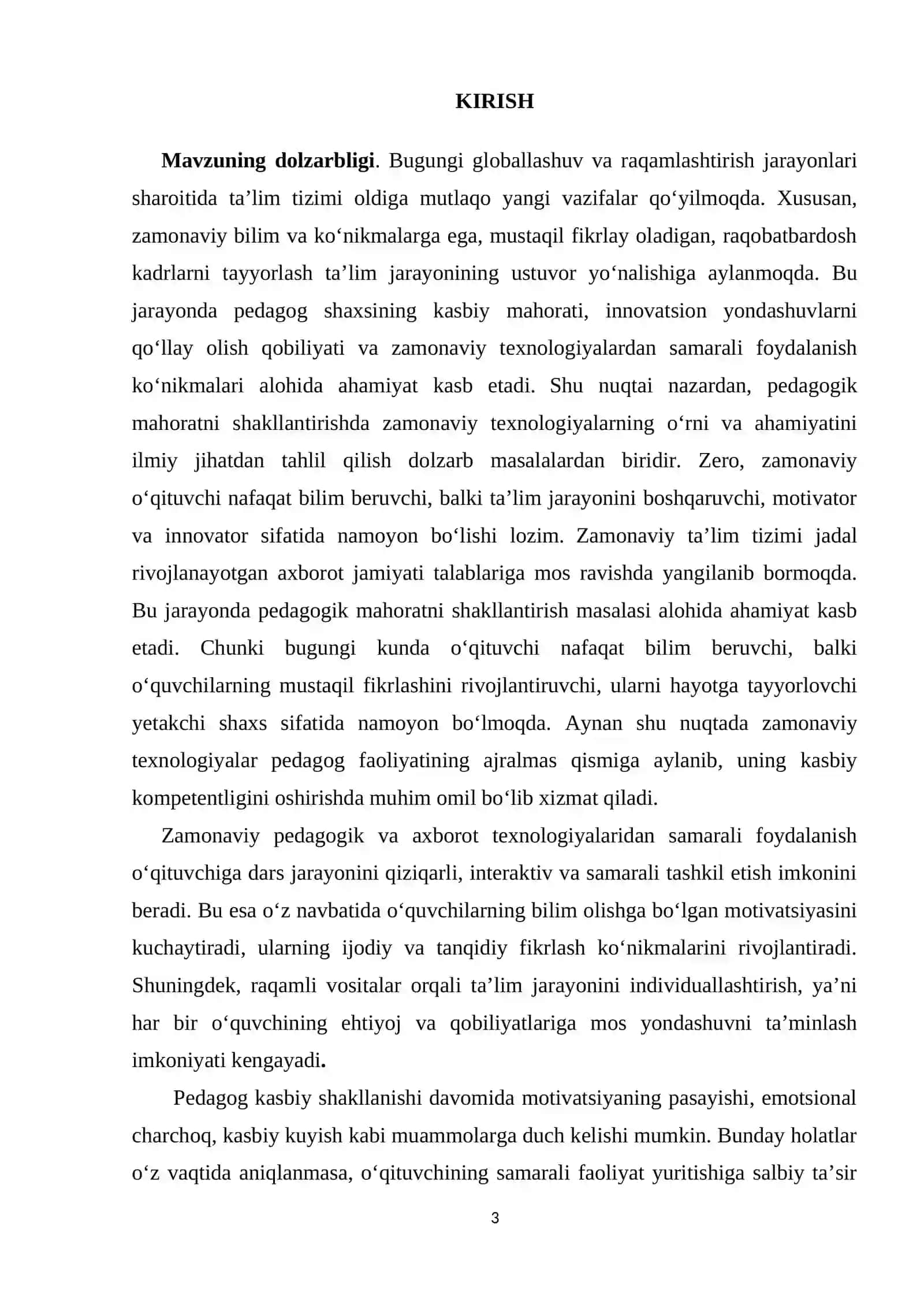 Pedagogik mahoratni shakllantirishda zamonaviy texnologiyalarning o‘rni 3