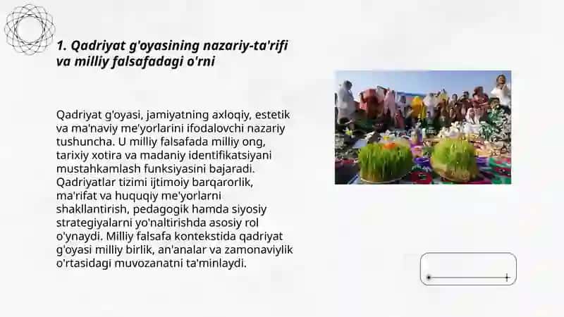 Qadriyat g'oyasi va uning milliy falsafadagi rivoji 3