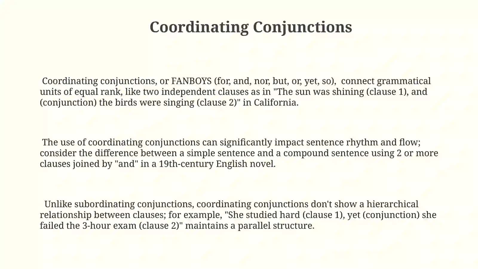 Conjunctions and their functions in English Grammar 3