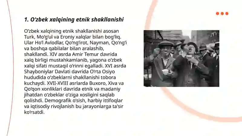 O‘zbek xalqi va tilining nomlanish tarixi. XIV asrning 2-yarmidan keyingi adabiy jarayon va adabiy til. 3