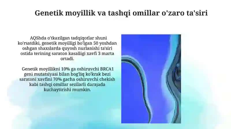 Genetik moyillik va tashqi omillar o'zaro ta'siri 3