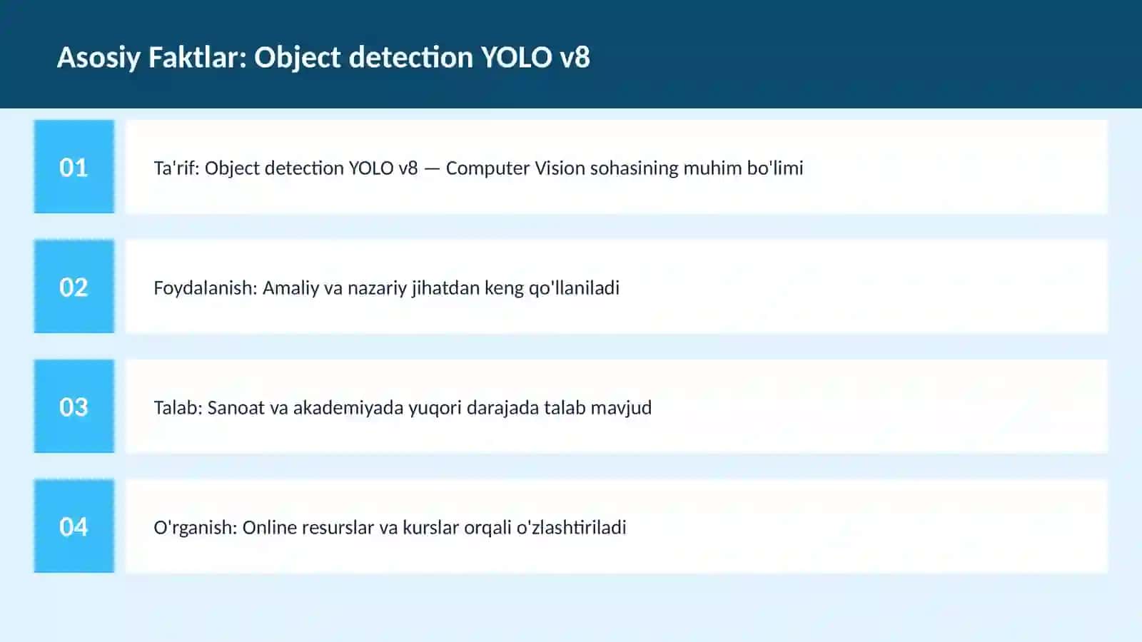Object detection YOLO v8 3