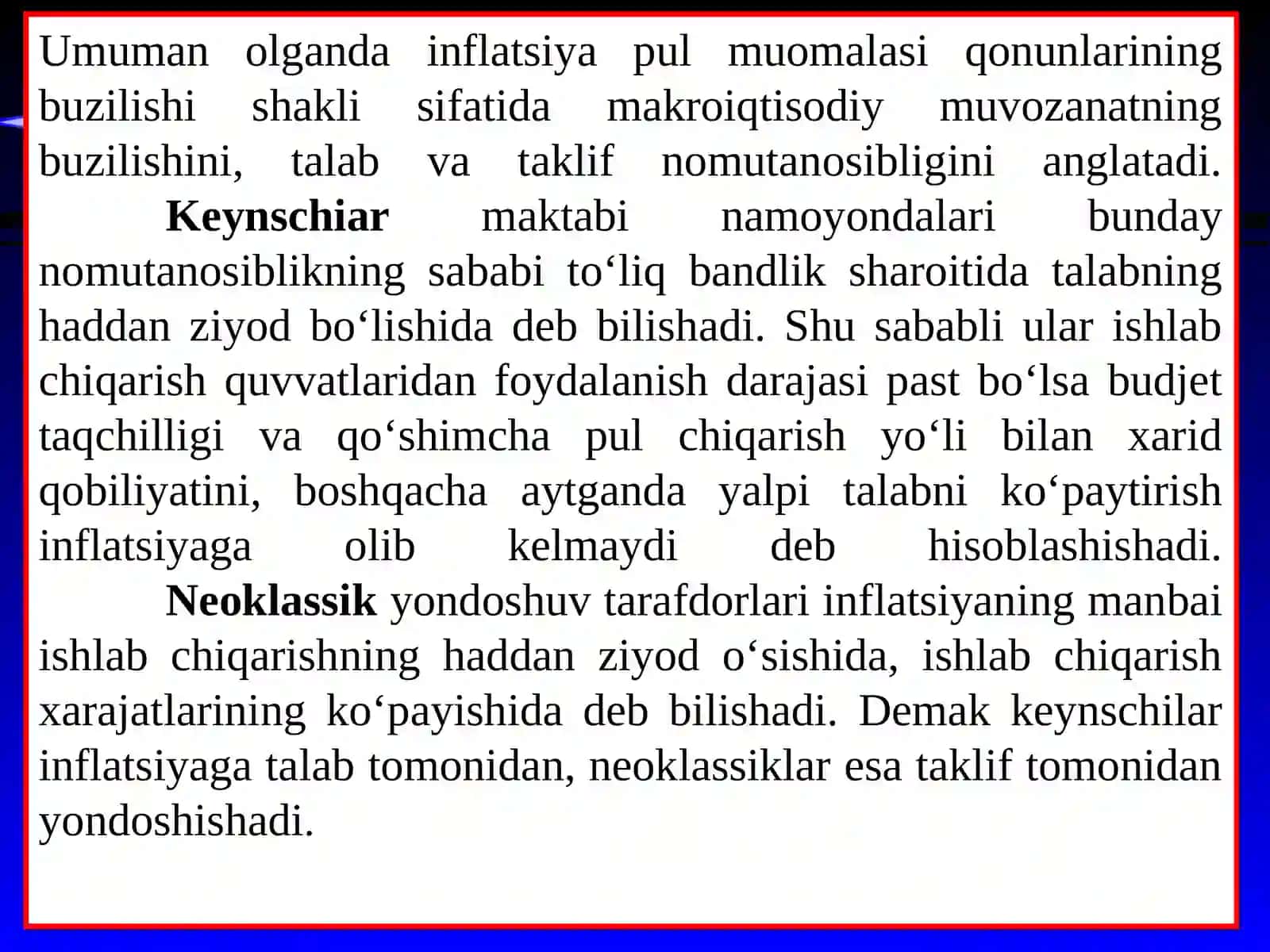inflatsiya va inflatsiyaga qarshi siyosat 3
