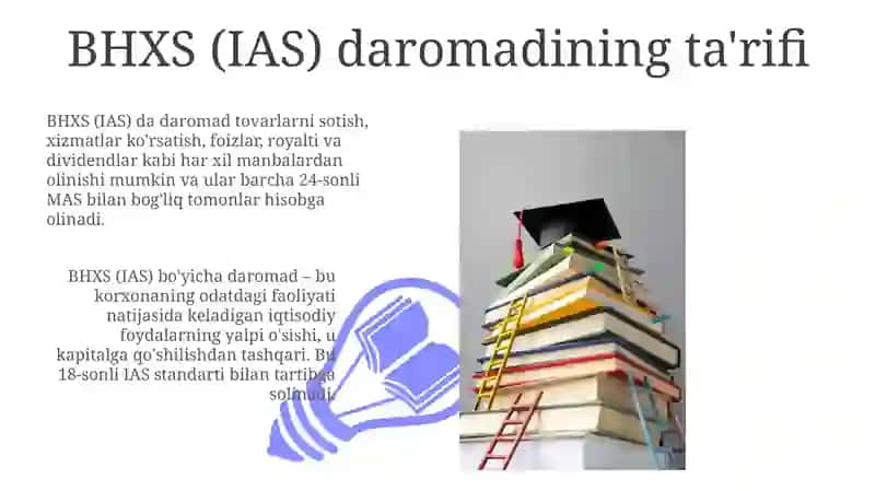 BHXS (IAS) "Tushum" va BHMS asosiy faoliyatdan olingan daromad farqlari 3