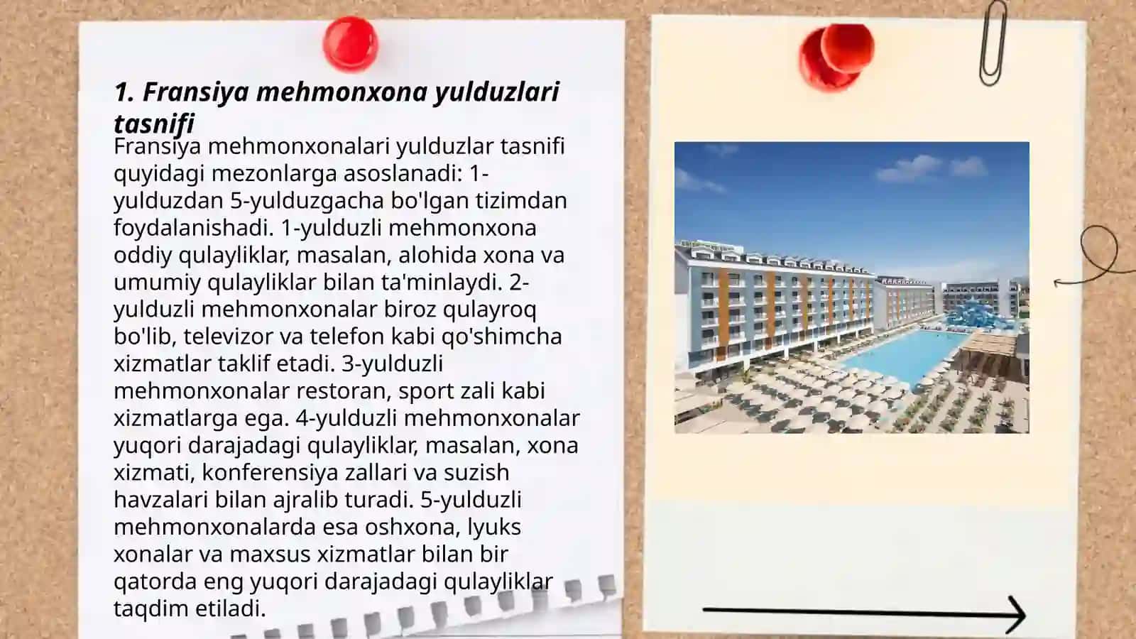 Fransiyadagi mehmonxona yulduzlarini baholash tizimi 3