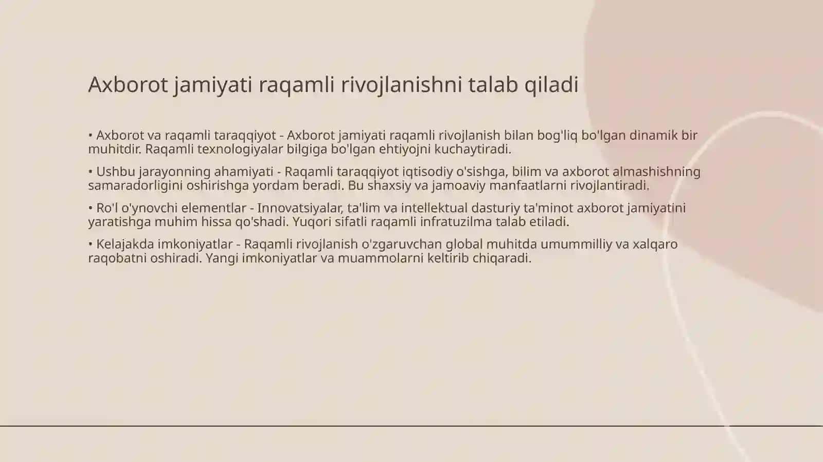 Axborot jamiyati va raqamli rivojlanish 3