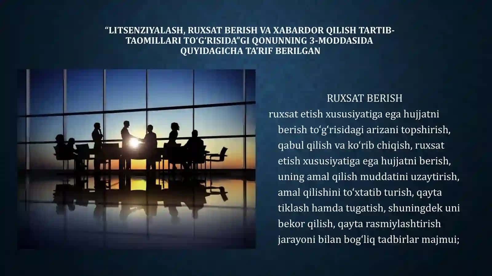 Litsenziyaning amal qilish muddati, litsenziya berganlik, uning amal qilish muddatini uzaytirganlik va uni o‘zgartirganlik uchun undiriladigan davlat boji 3