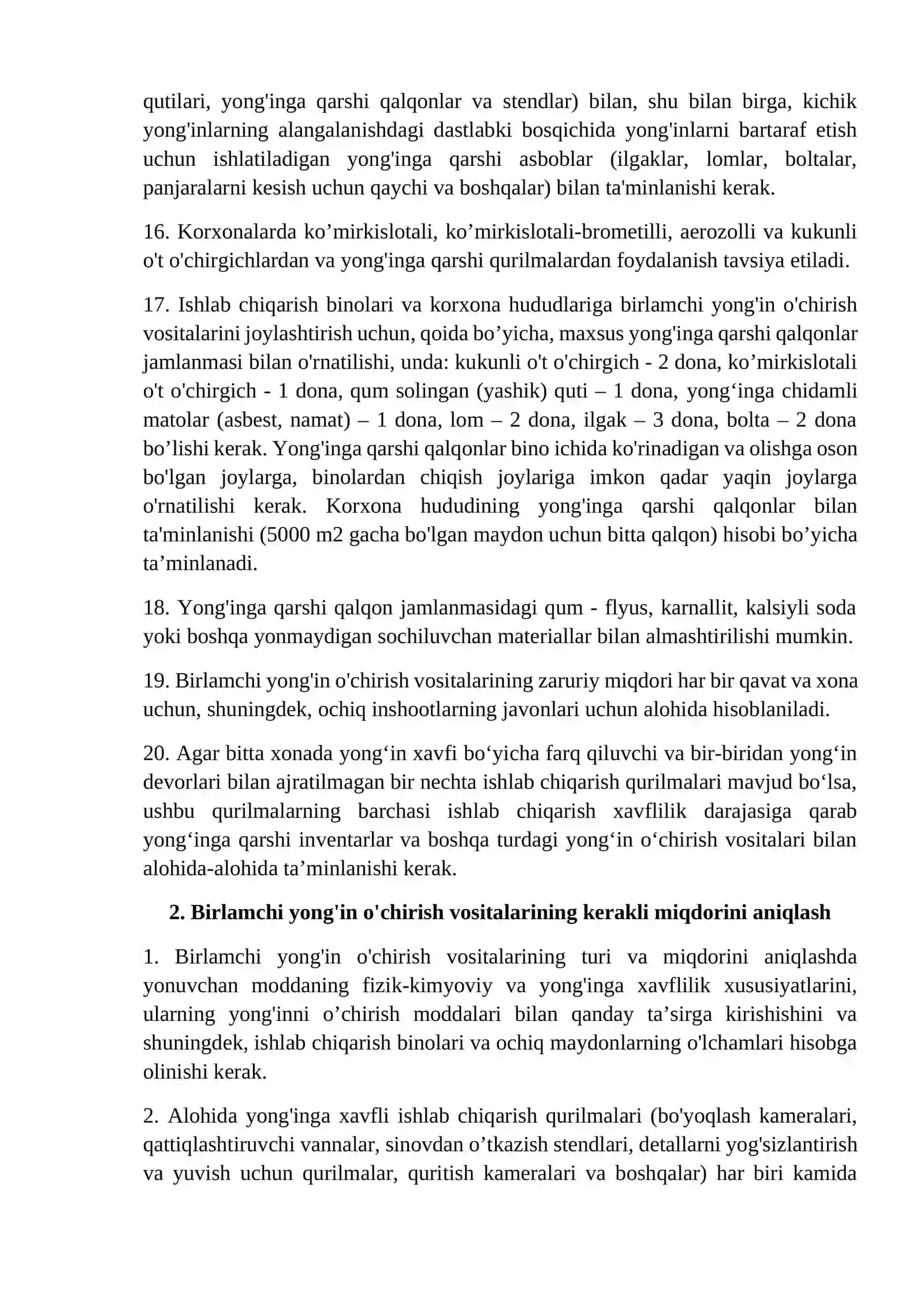 Fabrikalarda yong;inga qarshi kurashish tizimi uskunalarda xavfsizlik qoidalari 3