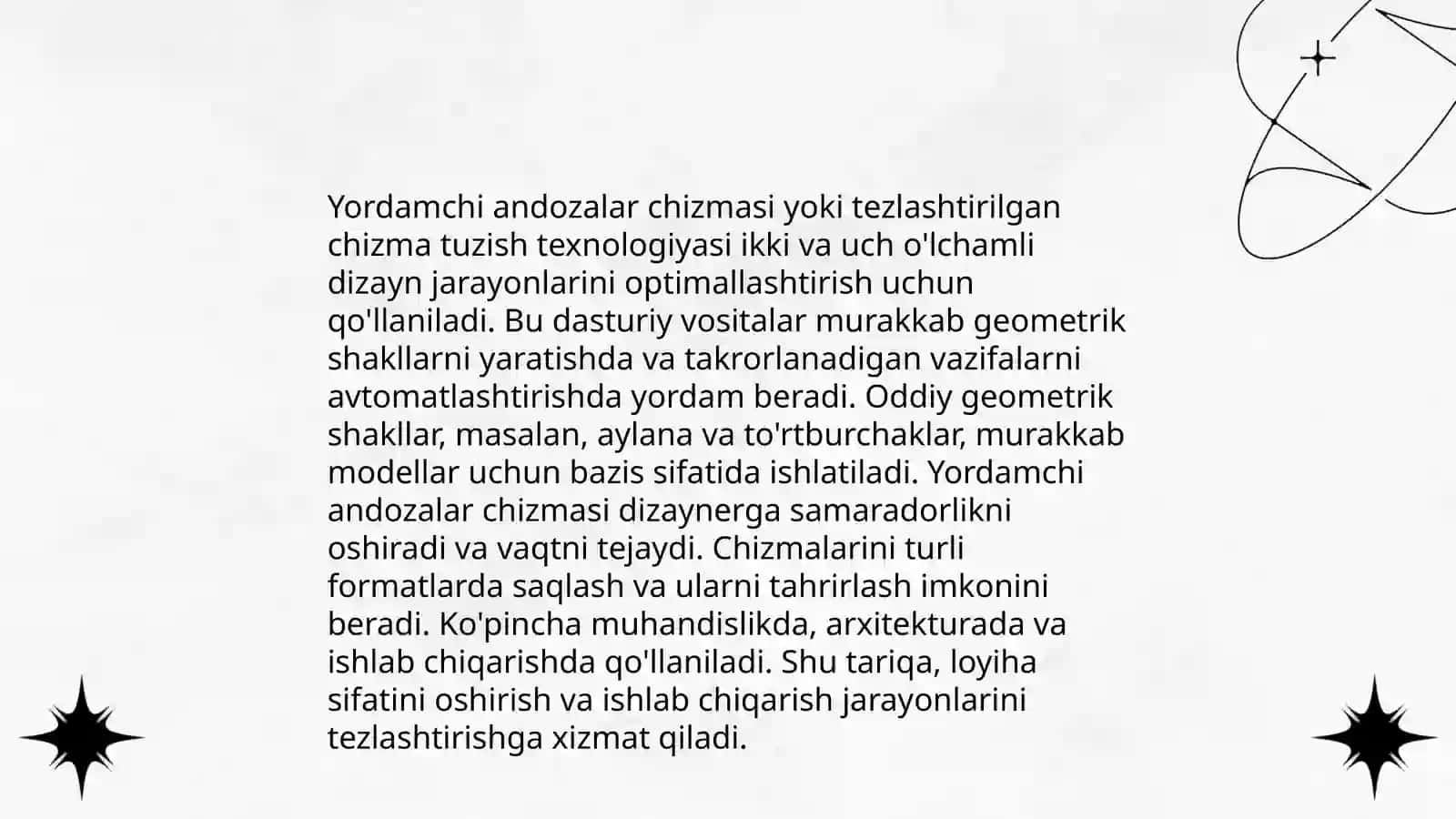 Yordamchi andozalar chizmasini ishlash asoslari 3