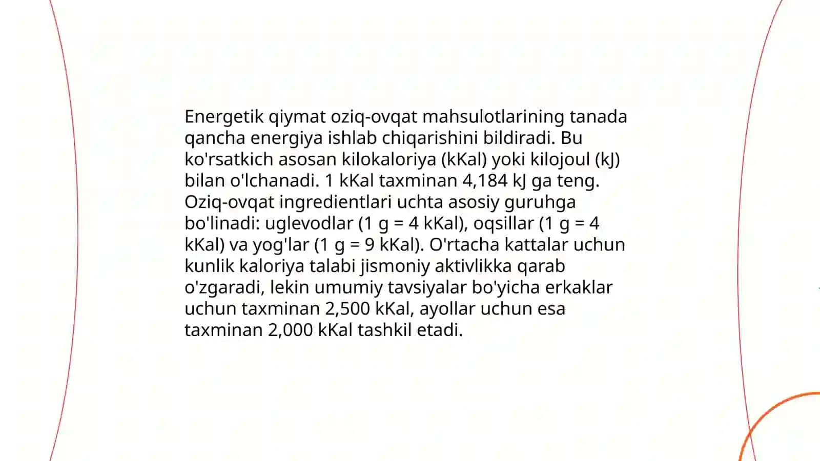15-umumiy parxez stolda statsionar sharoitda balanslangan to'liq ovqatlanish ratsionini tashkil etish 3