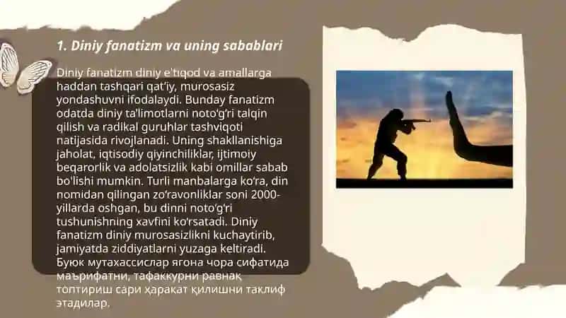 Diniy fanatizm,ekstramizm va terorizm 3