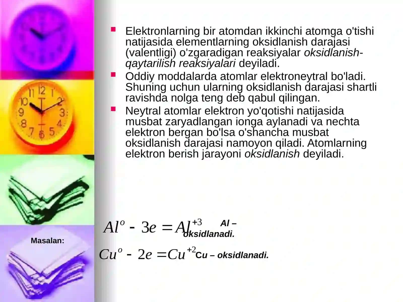 Oksidlanish qaytarilish reaksiyalari 3