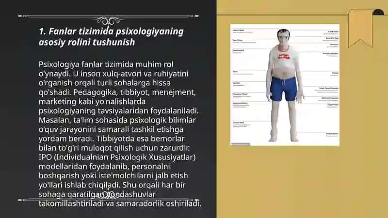 Fanlar tizimida psixologiyaning o'rni 3