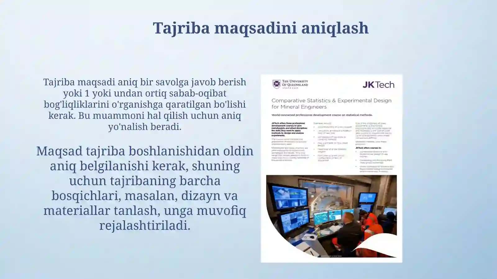 Oddiy tajribalarni oʻtkazish metodikasi 3