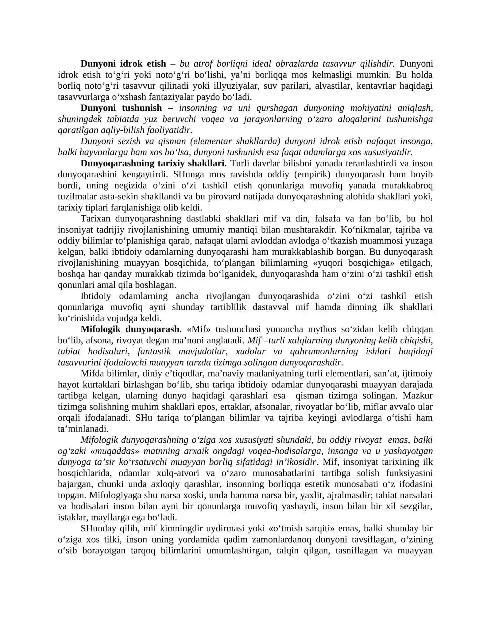 FALSAFA FANINING PREDMETI, MAZMUNI VA JAMIYATDAGI ROLI 3