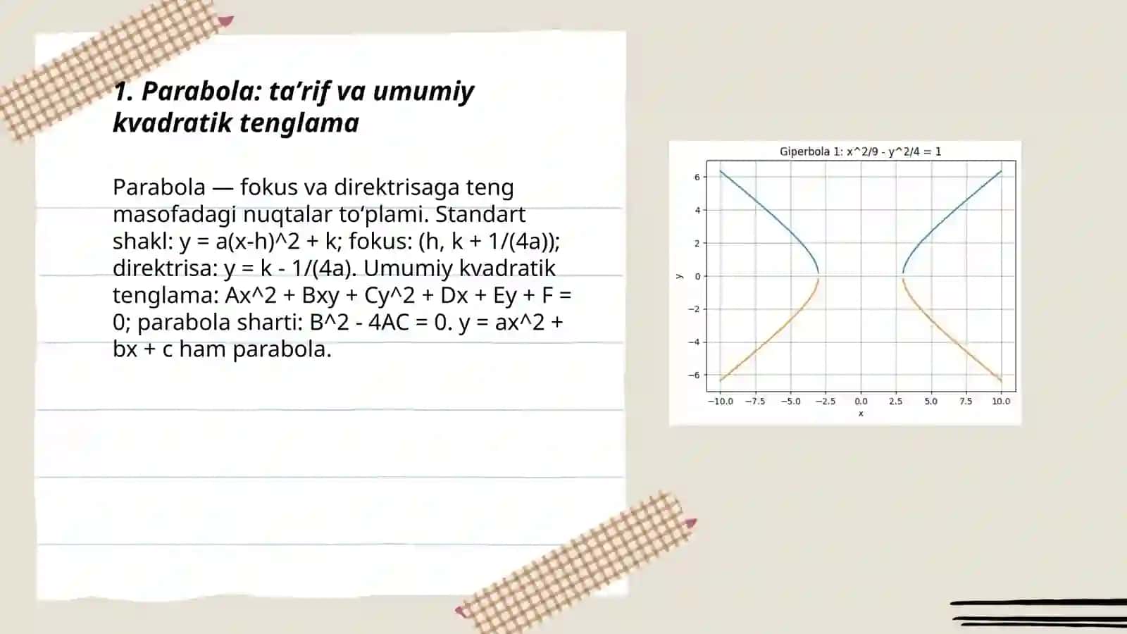 Parabola va giperbola 3