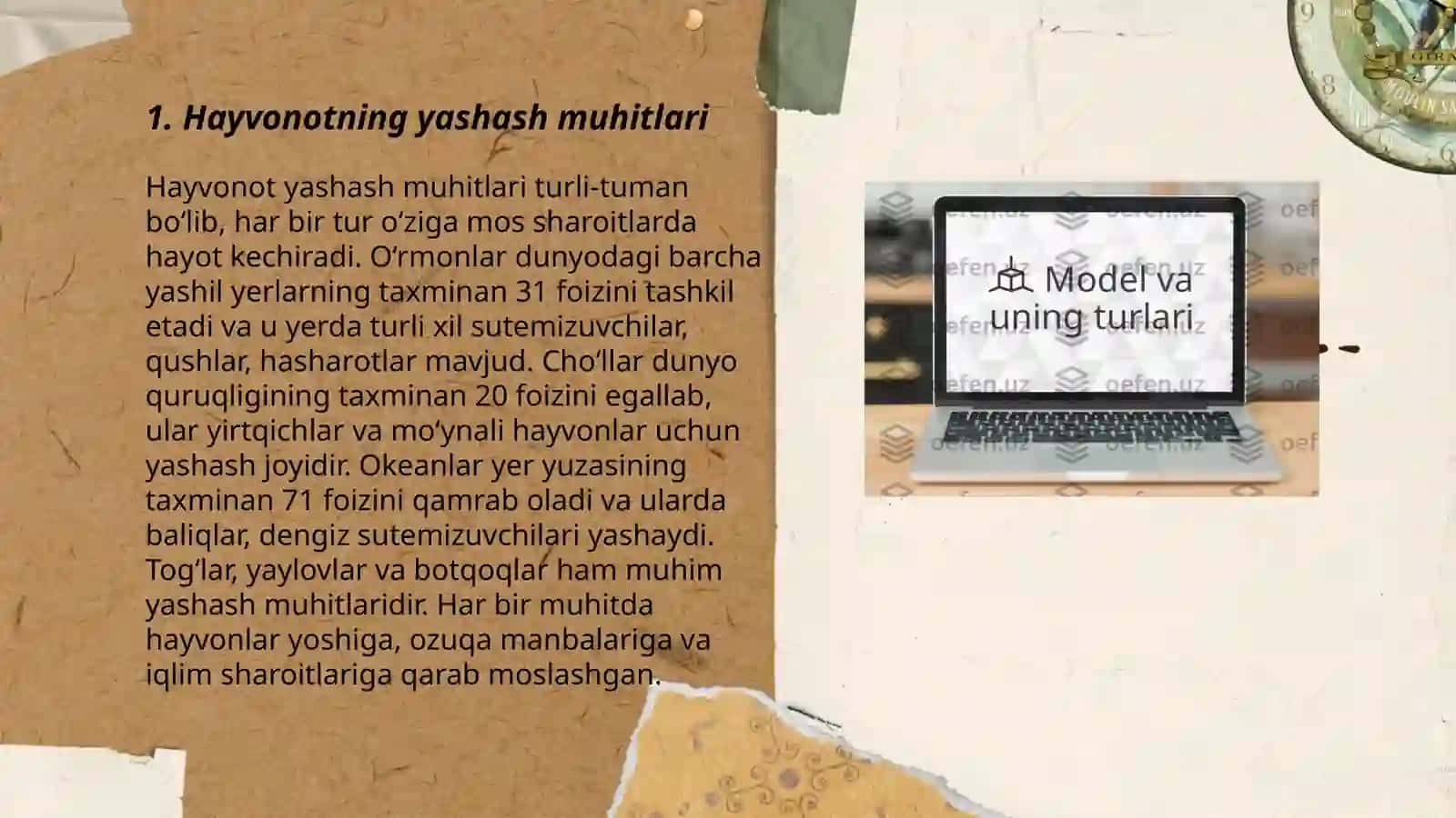 Hayvonot olamining yashash tarzi, ko'payishi va tarqalishi va turlari 3