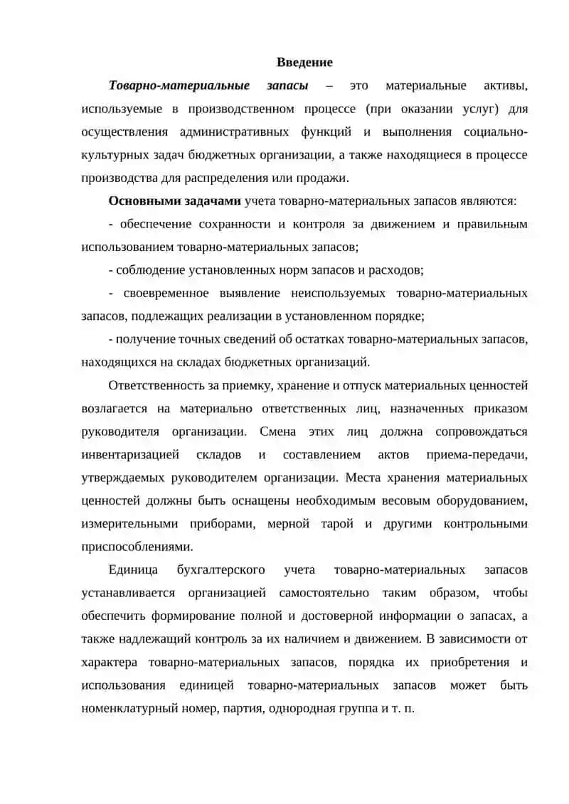 Учет товарно-материальных запасов в бюджетных организациях 3