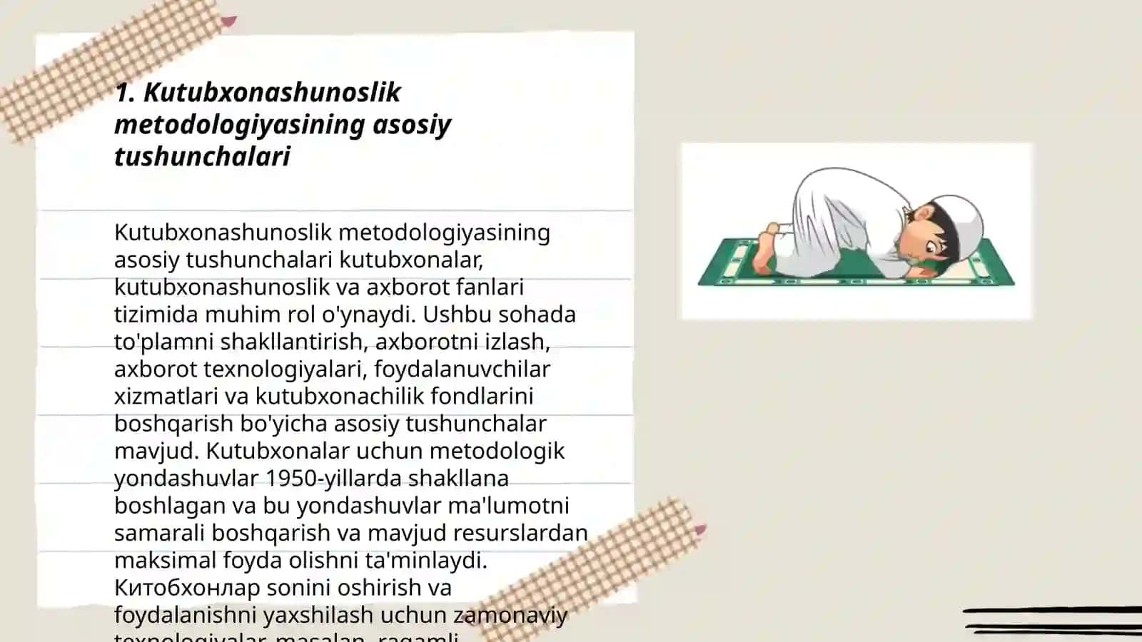 Kutubxonashunoslik fanining metodologiyasi 3